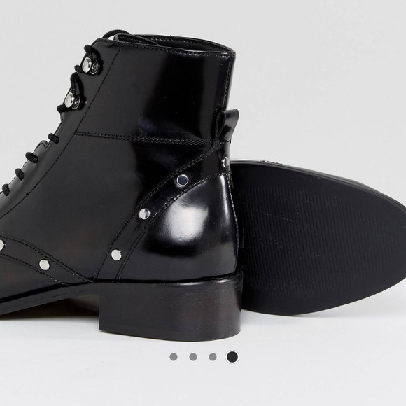 ASOS Lace Up Flat Boots - Picture 5 of 8